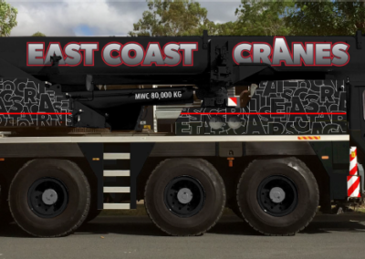 East Coast Cranes - 80T Slew Crane